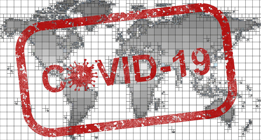Abstract image representing the COVID-19 pandemic's impact, often used in articles about economic or industry disruptions.